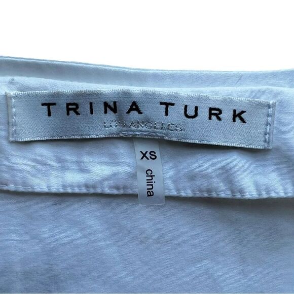 Trina Turk Embroidered Dragonfly Balloon Sleeve Fiona Blouse - Picture 5 of 14